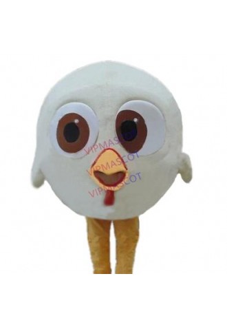mascot Lovely White Turkey Poult of Free Birds Mascot Costume (can change color) Cartoon Character Carnival Mascot FREESHIP
