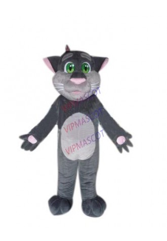Hot sale Cute Cartoon Character Adult cute grey cat  Mascot costume Fancy Dress party Costume