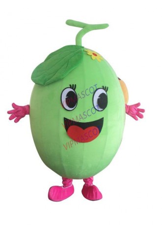 Hot sale Cute Adult cartoon character cute green happy bean Mascot Costume Halloween party costumes