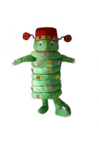 Hot sale Cute Cartoon Character Adult cute green Mascot Fancy Dress party Costume adult size