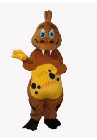 Hot sale Cute Adult cute two long tooth Victor Von Puff mascot costume fancy dress Halloween party costumes adult size