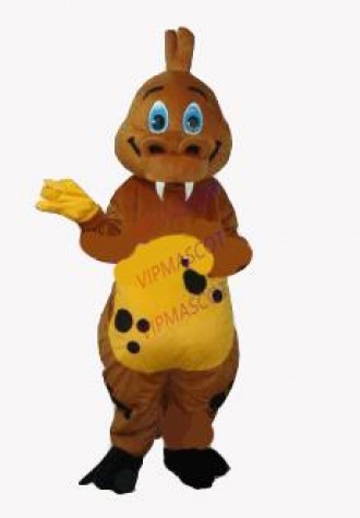 Hot sale Cute Adult cute two long tooth Victor Von Puff mascot costume fancy dress Halloween party costumes adult size