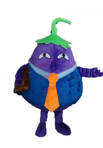 Hot sale Foam Character Adult lovely cute eggplant  Mascot Costume fancy dress Halloween party costume