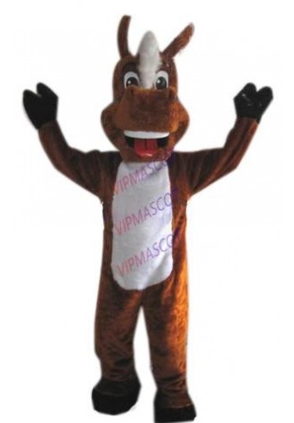 Hot sale Cute Character Adult lovely horse animal Mascot Costume fancy dress Halloween party costume
