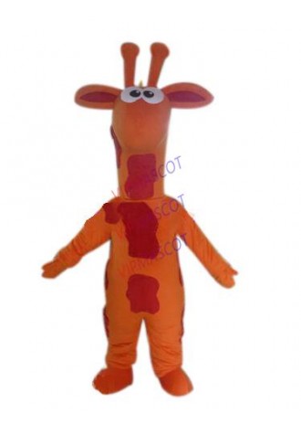 Hot sale Cute Adult giraffe mascot costume animal mascot suit custom mascot dress fancy dress costumes advertising mascot