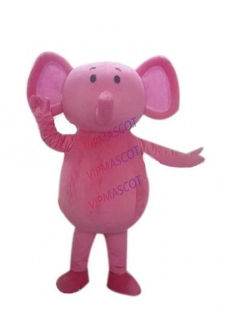 Hot sale Adult pink elephant customized mascot fancy dress costumes adult costume animal costume party dress