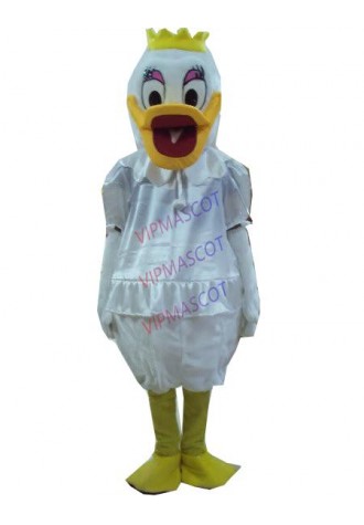 New arrival Adult cartoon character lovely white duck Mascot Costume fancy dress party costumes