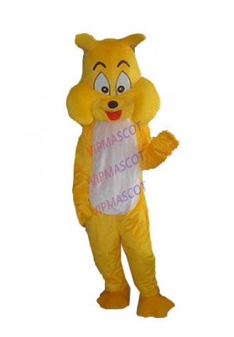 New arrival Adult cute yellow monster dog mascot fancy dress costumes Chirstmas party costumes