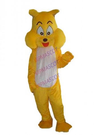 New arrival Adult cute yellow monster dog mascot fancy dress costumes Chirstmas party costumes