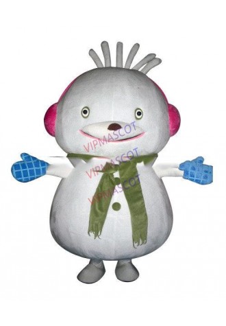 Hot sale Cartoon Adult lovely fat snowman boy Mascot Fancy Dress Halloween party Costume adult size
