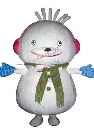 Hot sale Cartoon Adult lovely fat snowman boy Mascot Fancy Dress Halloween party Costume adult size