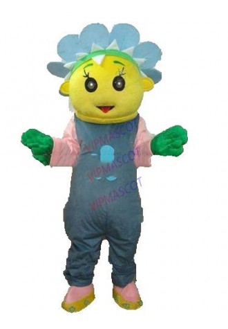 New arrival Cute Cartoon Character Adult cute flower girl Mascot Costume Fancy Dress Halloween party costume