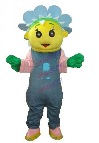 New arrival Cute Cartoon Character Adult cute flower girl Mascot Costume Fancy Dress Halloween party costume