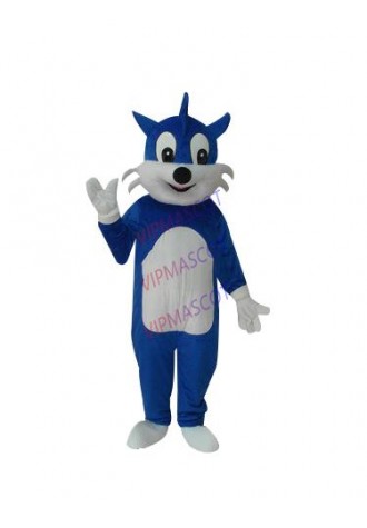 Hot sale  Adult lovely blue cat Dragon mascot fancy dress costumes Halloween party costumes