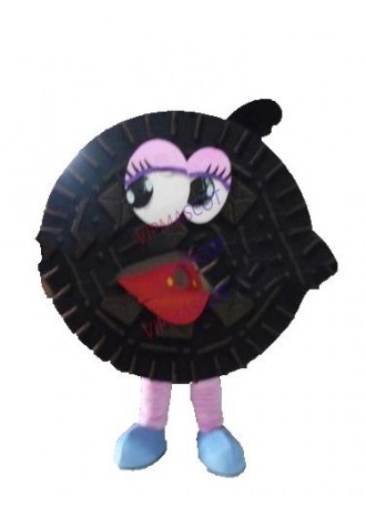 Hot selling Cute Adult lovely cartoon black Biscuits mascot costume fancy dress party costumes adult size