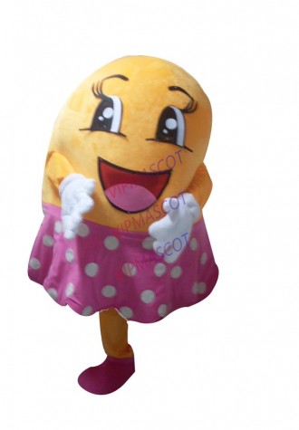 Hot sale Cute Adult cartoon character cute big mouth girl Mascot Costume Halloween party costumes