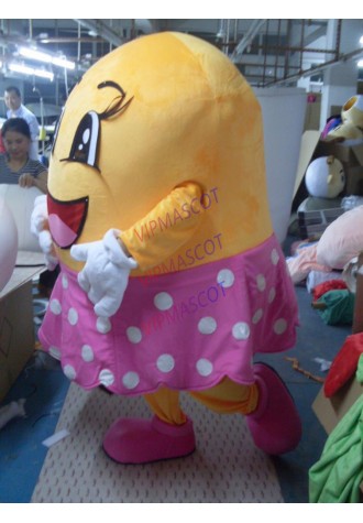 Hot sale Cute Adult cartoon character cute big mouth girl Mascot Costume Halloween party costumes