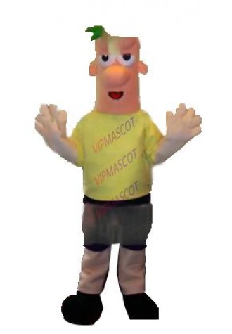 Hot sale  Cartoon Character Adult cute ferb Dress cosplay Halloween  Party Costume