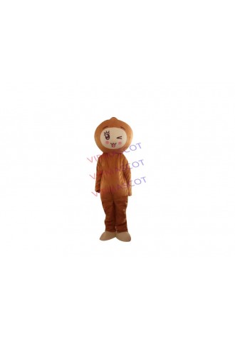 Hot sale Cartoon Character Adult cute brown baby doll Mascot Costume fancy dress party costume