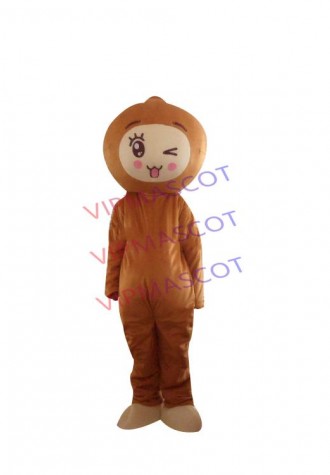 Hot sale Cartoon Character Adult cute brown baby doll Mascot Costume fancy dress party costume