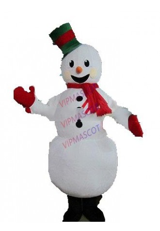 Hot selling Adult cartoon character lovely White Snowman Mascot Costume fancy dress party costumes