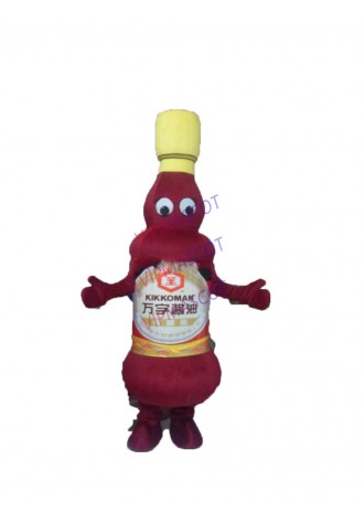 Hot sale Cute Cartoon Character Adult cute red bottle Mascot Costume fancy dress party costume