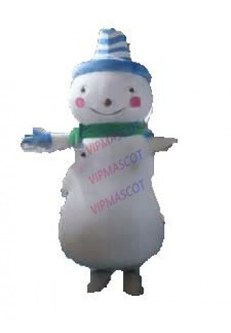 Hot selling Cute Adult cartoon character lovely big snowman Mascot Costume Halloween party costumes