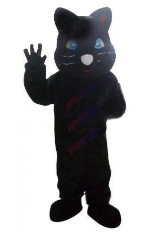 Hot sale Foam Character Adult lovely clever black cat Mascot Costume fancy dress Halloween party costume