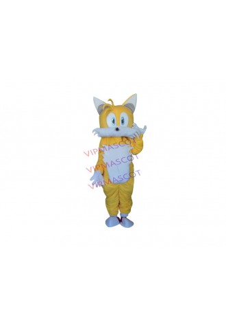 Hot sale Love Cartoon Character Adult cute yellow fox Mascot Costume fancy dress party costume