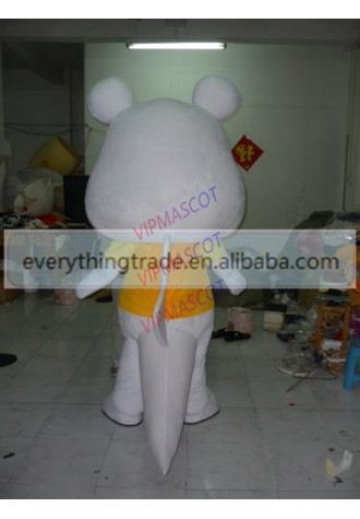 Hot selling Foam Adult cartoon lovely white baby mascot costume suit fancy dress party costumes adult size