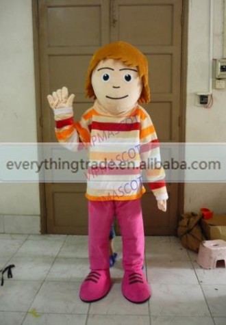 New arrival Foam Adult cute brown hair girl mascot fancy dress suit costumes cartoon party costumes adult size