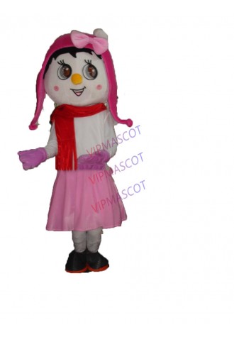 Hot sale Cute Adult cute pink hat girl mascot fancy dress costumes Halloween cartoon party costumes