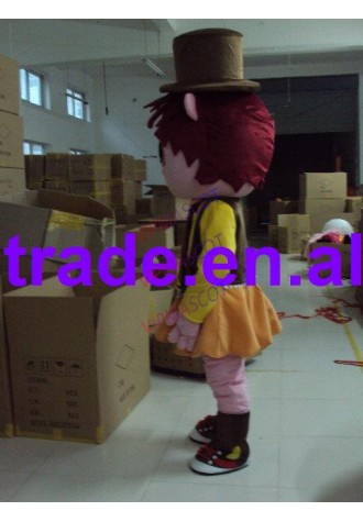Hot sale Adult lovely red hair girl mascot fancy dress costumes Halloween cartoon party costumes