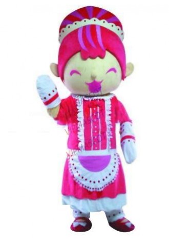 Hot sale Cute Character Adult lovely gracious red hair grandma Mascot Costume fancy dress Halloween party costume