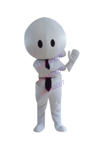 Hot selling  Cute Adult lovely white doll mascot fancy dress costumes cartoon party costumes