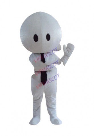 Hot selling  Cute Adult lovely white doll mascot fancy dress costumes cartoon party costumes