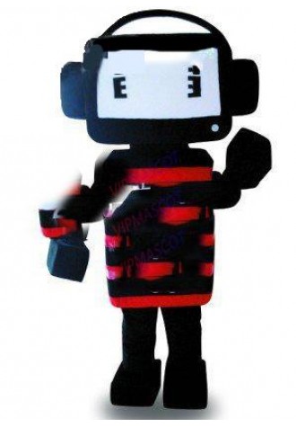 Hot sale Character Adult cute music black doll Mascot Costume fancy dress Halloween party costume