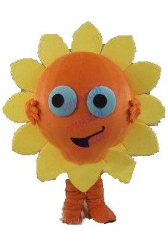 Hot sale Adult Sunflower Flower Mascot Costume Fancy Dress Halloween Cartoon Party Outfits Adult Size