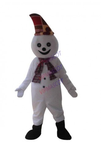 New arrival Cute Cartoon Character Professional New Style Snowman Fancy Dress Mascot Costume Adult Size