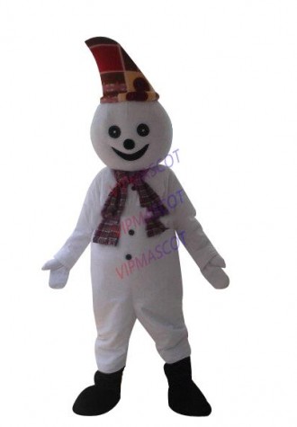 New arrival Cute Cartoon Character Professional New Style Snowman Fancy Dress Mascot Costume Adult Size