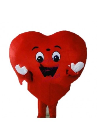 Hot selling Cute Adult cute Adult Mascot Costume Adult Size Red Heart Mascot Costume Fancy Heart Mascot Costume