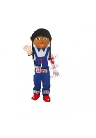 Hot selling Cute Adult cute Girl Doll Party custom Plush adult Mascot Cartoon Costume Halloween