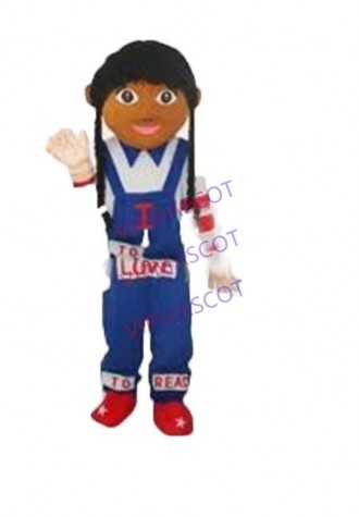Hot selling Cute Adult cute Girl Doll Party custom Plush adult Mascot Cartoon Costume Halloween