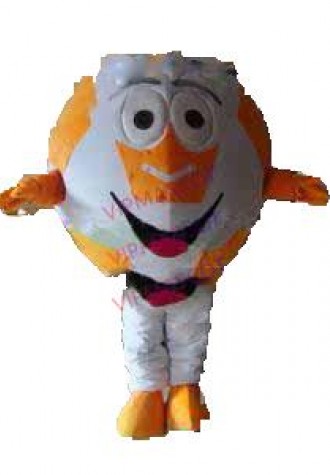 Hot sale Cute Adult New Orange Soccer Ball Mascot Costume Football Foot-ball Fancy Dress Cartoon Party Outfits