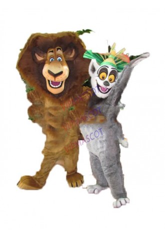 mascot  lion and lemur mascot costume anime cartoon character cosplay show carnival costume fancy dress