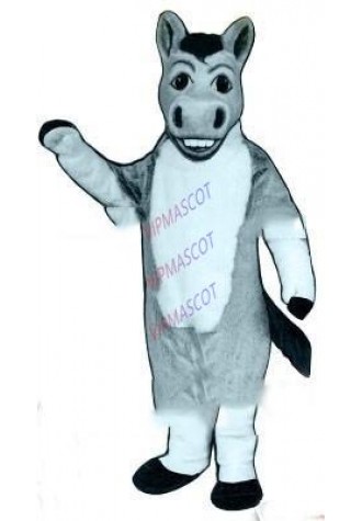 mascot  Light GREY Denny Donkey Mascot Costume high quality donkey theme anime cosplay costume carnival costumes fancy dress