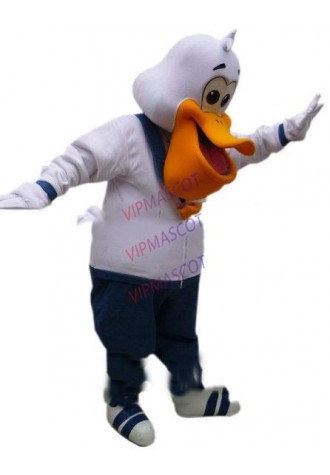 mascot  Anime Cosplay Costumes White pelican Mascot Costume ADULT male pelican theme carnival mascotte fancy dress kits