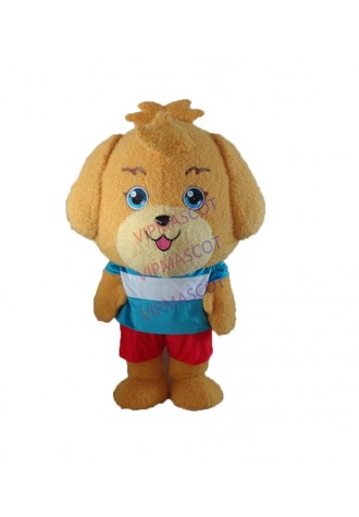 Cute Puppy Dog Mascot Costume Adult Cartoon Character Mascotte Mascota Outfit Suit
