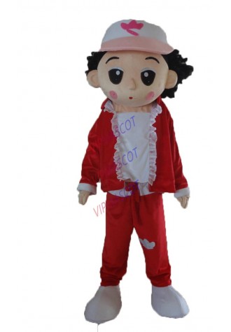 boy Mascot Costume Mascot Costume cartoon Adult Fancy Dress Party Halloween Costume free sale