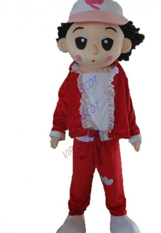 boy Mascot Costume Mascot Costume cartoon Adult Fancy Dress Party Halloween Costume free sale